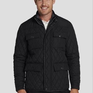 NWT Joseph Abboud Black Modern Fit Field Jacket